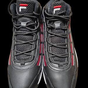 Fila Black and Red Sneakers Sz 13